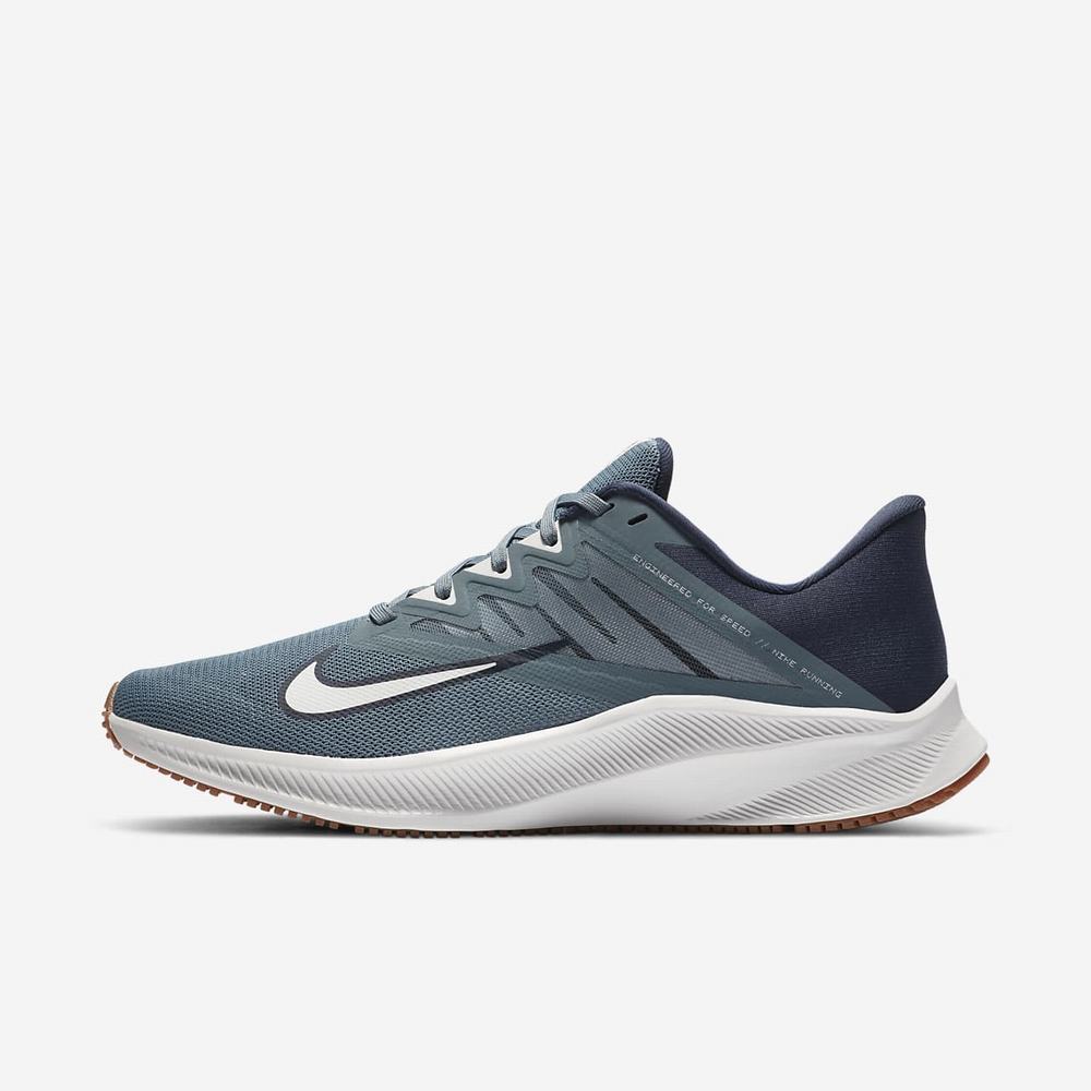 Chaussure De Running Nike Quest 3 Bleu 4052-691 Ozone Blue/Obsidian/Gum Medium Brown/Photon Dust Homme | WUP-29711410